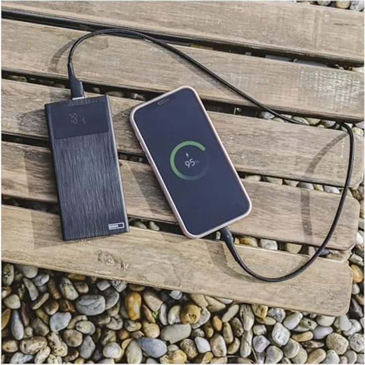 EMOS Powerbank BetaQ 20000mAh, 22,5 W Quick-Charge externer Akku/Ladegerät mit Passthrough und Display, schwarz – Bild 4