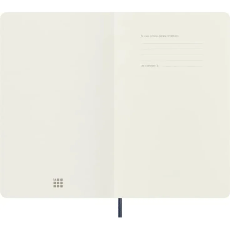 Moleskine Notizbuch Large/A5, Liniert, Soft Cover, in Saphirblau, mit Gummiband und Lesezeichenband – Bild 5