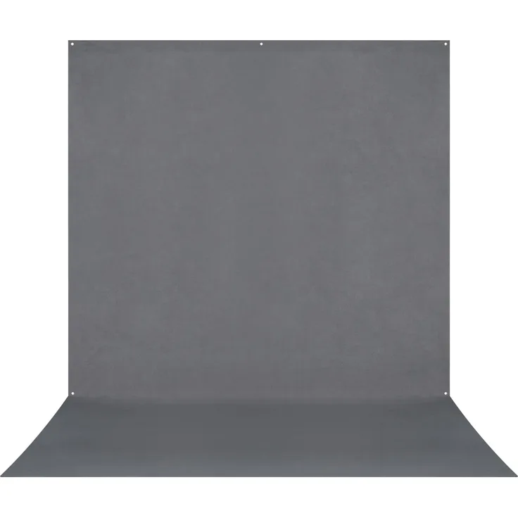 Westcott X-Drop Pro - Neutral Gray (8' x 13') Neutral Gray Backdrop Sweep, 2.4x4m (240 cm), Hintergrundsystem, Grau