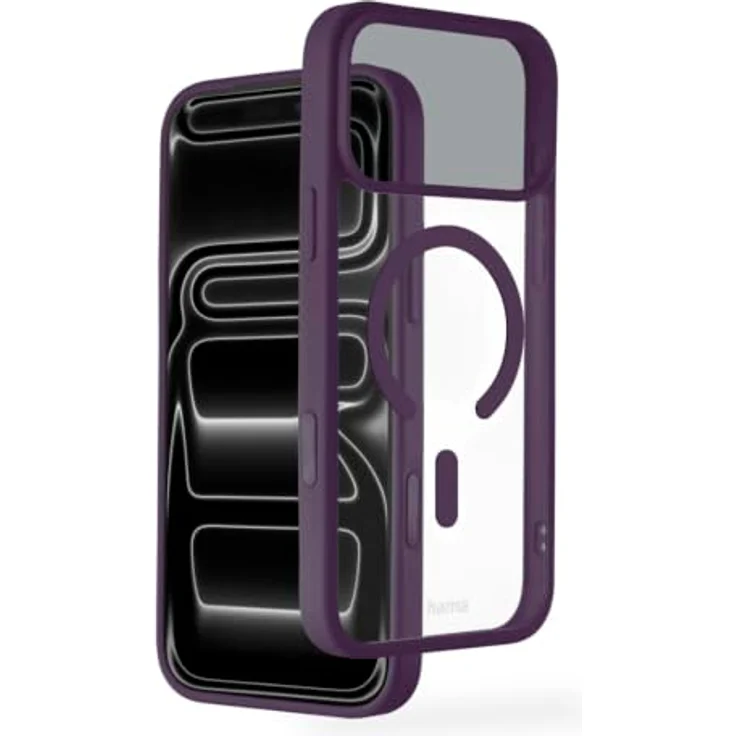 Hama 232468 Frame Protect Cover für Apple iPhone 17 Pro Max / 18 Pro Max, magnetisch, Rot, Transparent – Bild 1