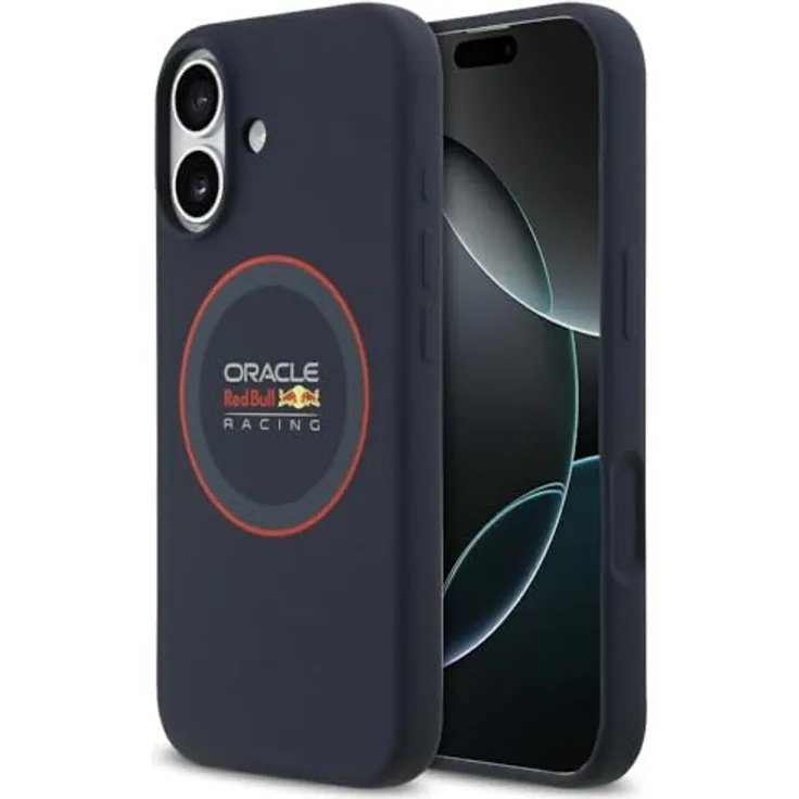 Red Bull Silicone Red Ring MagSafe Case für iPhone 17, strapazierfähige Smartphone Hülle in Navy Blue