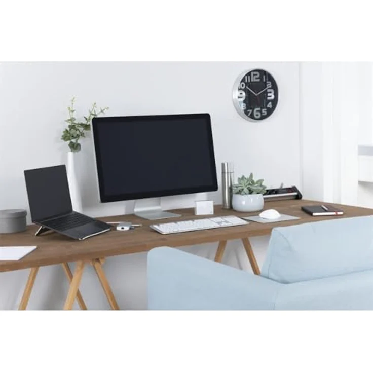 Hama Potatitilhalterung (PC-Ständer mit rutschfesten Gummipads, Neigung bis zu 120°, kompatibel mit Computern bis zu 15,6 Zoll) Aluminium – Bild 8