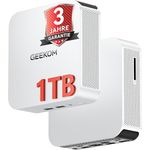 GEEKOM Mini PC A5 Pro 2026 Edition, AMD Ryzen 5 7530U, 1TB SSD, 16GB RAM, Windows 11 Pro, 2 x USB-C, 8K Quad-Display