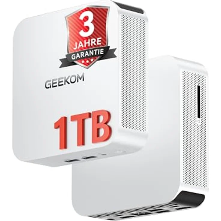 GEEKOM Mini PC A5 Pro 2026 Edition, AMD Ryzen 5 7530U, 1TB SSD, 16GB RAM, Windows 11 Pro, 2 x USB-C, 8K Quad-Display – Bild 1