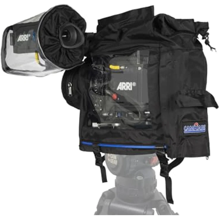 camRade rainCover Medium, Universeller Regenschutz für digitale Film- und Vollformatkameras, transparent – Bild 3