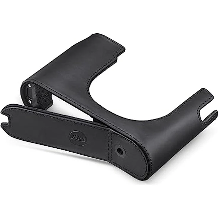 Leica Halfcase aus Leder, Schwarz, für Leica Q3 Kamera, optimaler Schutz, einfacher Zugriff, zusätzliches Fach – Bild 2