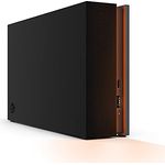 Seagate FireCuda Gaming Hub, 8TB, External Hard Drive, USB 3.2, Customisable RGB LED lighting, Dual forward-facing USB, for Desktop PC (STKK8000400)