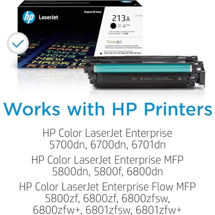 HP 213A Schwarz Original Laserjet Tonerkartusche, ca. 3.500 Seiten, TerraJet Technologie, hohe Druckqualität und Sicherheit – Bild 2