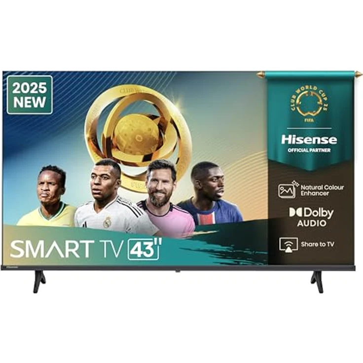 Hisense 43A6Q, 43 Zoll 4K Ultra HD Smart TV mit VIDAA U8, Dolby Vision, HDR 10+, Game Mode Plus, Alexa Built-in, DTS Virtual X Audio – Bild 2