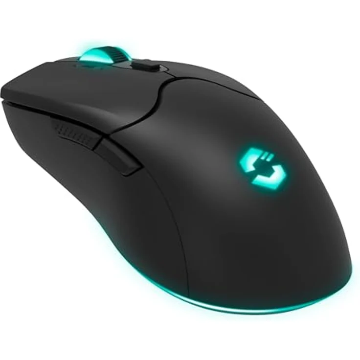 Speedlink Velox Wireless RGB Gaming Maus - Kabellose Gamer Maus mit Akku, USB-C, 4800dpi, programmierbar, leicht, RGB LED Beleuchtung, Schwarz – Bild 4