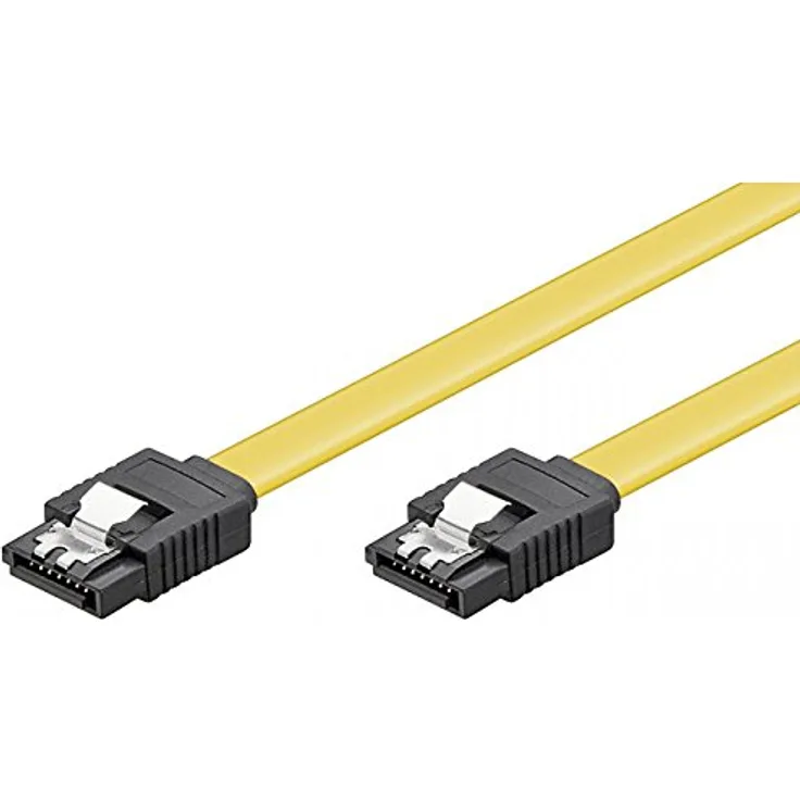 Wentronic HDD S-ATA Kabel 1,5GBs/3GBs/6GBs (S-ATA L-Type auf L-Type) gelb