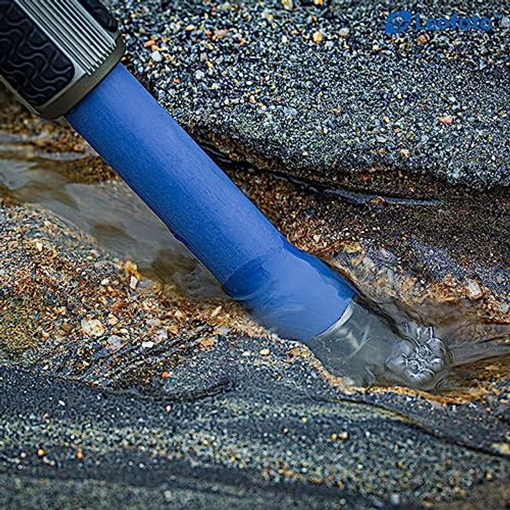Leofoto LP-284C+LH-30 Poseidon-Series, CNC Stativkit mit 10-lagigen Karbonfaser-Beinrohren, 10 kg Traglast, blau – Bild 6