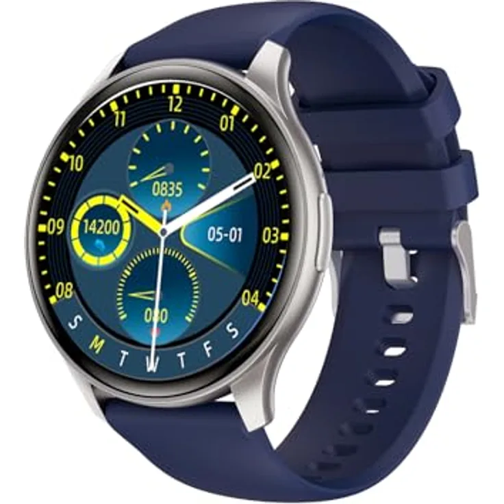 Trevi T-FIT 235A Smartwatch mit 1,43 Zoll AMOLED Display, kabelloser Anruffunktion, IP67, Silber
