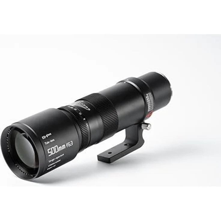TTArtisan 500 mm F6.3 Teleobjektiv, manuelles Fokussystem, Metallgehäuse, kompatibel mit Canon RF Mount, Vollformat, Schwarz – Bild 2