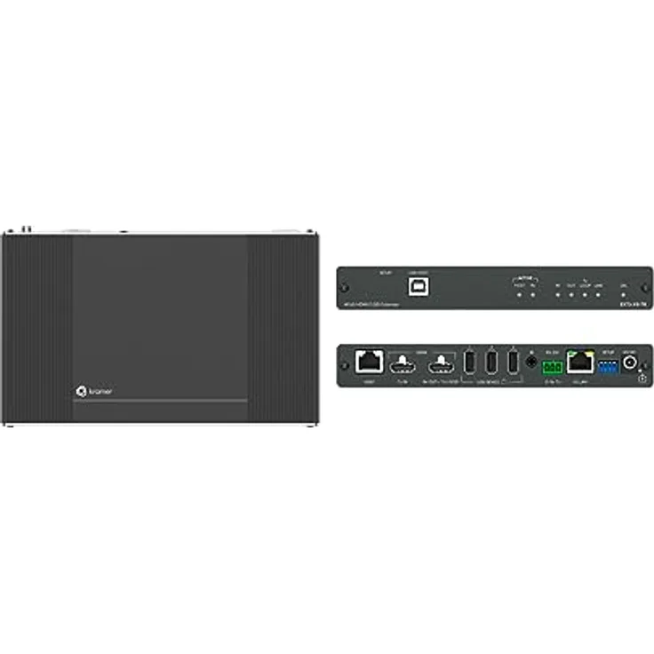 Kramer Electronics EXT3-XR-TR, Netzwerk-Extender für Video/Audio/USB mit 1GbE, bis zu 100 km Reichweite