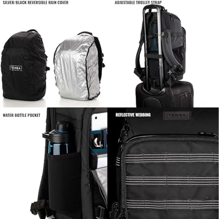 Tenba Axis V2, Fotorucksack 20 l mit gepolstertem 14-Zoll-Laptopfach, Schwarz – Bild 8
