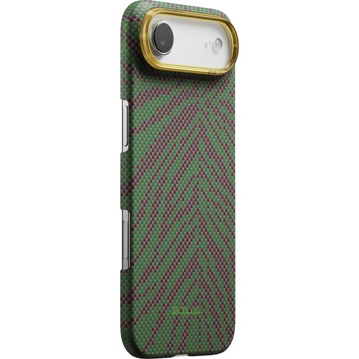 PITAKA Edge Case Breath of Veins - Sprout Surge, Schutzhülle für iPhone Air aus Aramidfaser, MagSafe-kompatibel, kabelloses Laden unterstützt, kratzfest