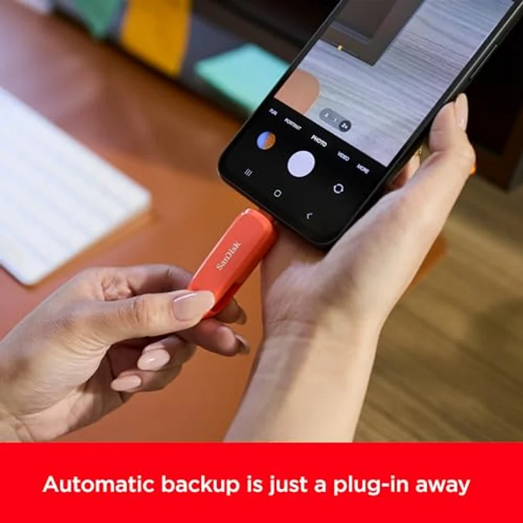 SanDisk Phone Drive für Android, 256 GB USB-C USB Stick, Schwarz mit 100 MB/s Übertragungsgeschwindigkeit – Bild 4