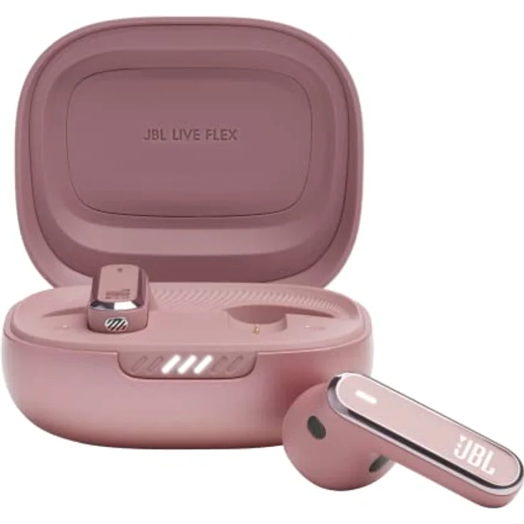 JBL Live Flex – In-Ear-Bluetooth-Kopfhörer mit 40 Stunden Akkulaufzeit – Geräuschunterdrückung und wasserdicht – Rosa – Bild 1