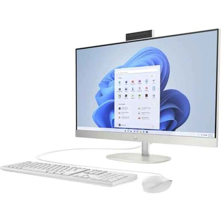 HP 27-cr0602ng 68,6cm (27) Ryzen 5 16GB 1TB All-in-One-PC, 27 Zoll Full HD Display, Weiß – Bild 2