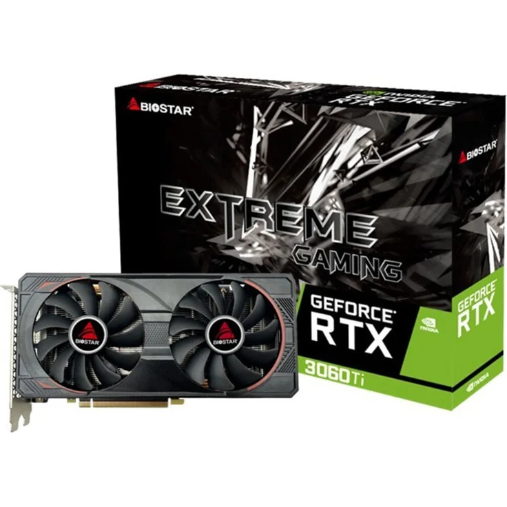 Biostar GeForce RTX 3060 Ti 8GB Grafikkarte mit Raytracing und NVIDIA Reflex