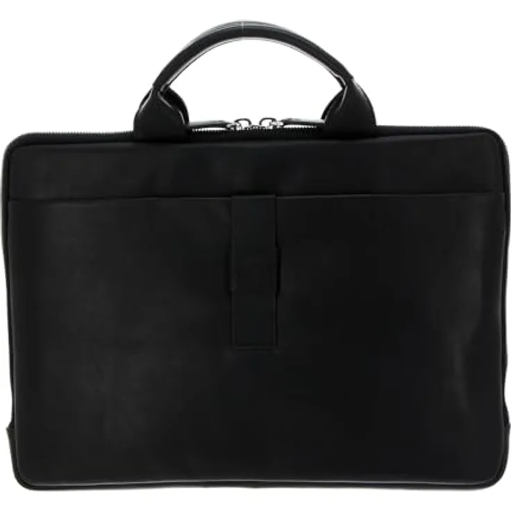 Joop! Loreto Samu Laptoptasche, RFID-sicheres Leder, 38 cm, schwarz