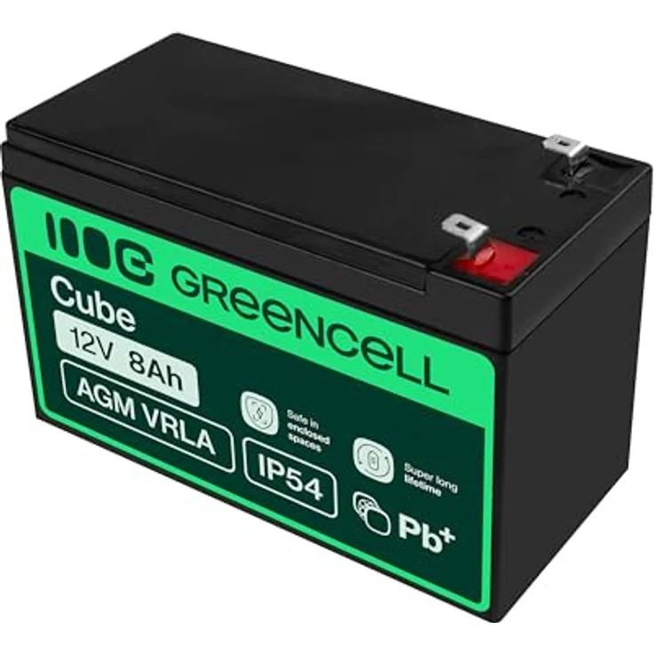 Green Cell® AGM 12V 8Ah Vlies Batterie, VRLA Bleiakku für Notstromversorgung, Zyklenfest und Wartungsfrei – Bild 4