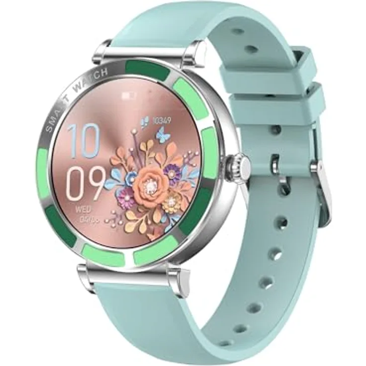 Trevi T-FIT 245 L Smartwatch mit kabelloser Anruffunktion, 1,27 Zoll Full-Touch-Display, Schlafüberwachung, Herzfrequenzmessung, IP67 wasserdicht, Grün