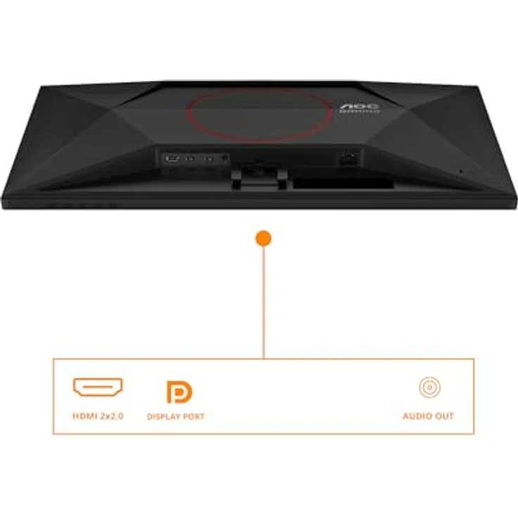 AOC Gaming Q27G42XE - 27 Zoll Quad HD Monitor, 180 Hz, 1 ms, FreeSync Prem., G-Sync comp., HDR10 (2560x1440, 2X HDMI 2.0, 1x DisplayPort 1.4) schwarz-rot – Bild 4