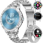 Lige Smartwatch Damen Elegant Mit Telefonfunktion Wasserdicht Rund Silber Smart Watch