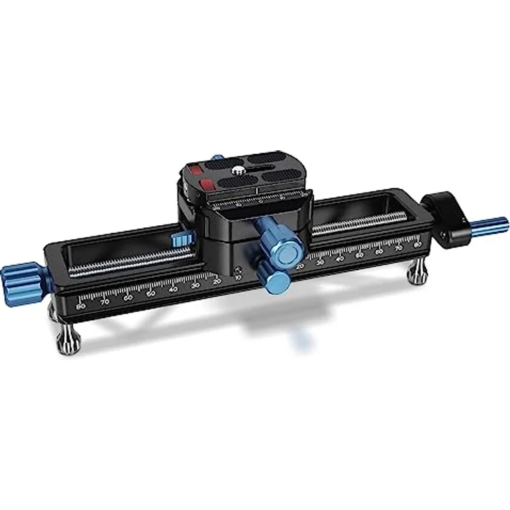 SIRUI MS18 180mm Makro-Fokus-Schiene, 360° drehbare Klemme, Arca-Swiss QR-Platte, für Kameras, Stative, maximale Belastung 10KG