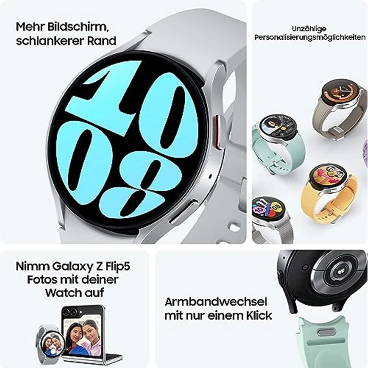 Samsung Galaxy Watch6, Bluetooth, 40 mm, Gold – Bild 4