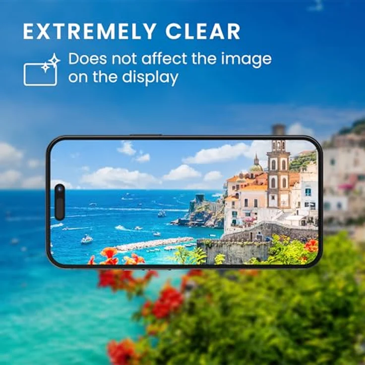 kalibri 2X Panzer Schutz Glas Folie für Apple iPhone 16 Pro - Transparente Glas Schutzfolie Set - Kratzfest - mit Installationshilfe – Bild 4