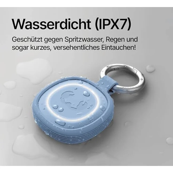 Fresh n Rebel Smart Finder 2, Schlüsselfinder mit IPX7 Schutz, LED und CR-2032 Batterie, Blau – Bild 6