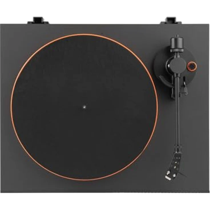 JBL Spinner BT – Hochwertiger Schallplattenspieler mit Bluetooth und aptXTM HD – Schwarz und Orange – Bild 3