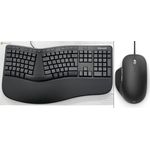 Microsoft Ergonomic Desktop - Ergonomisches Tastatur-/Maus-Set mit Handballenauflage, Schweizer-QWERTZ Layout