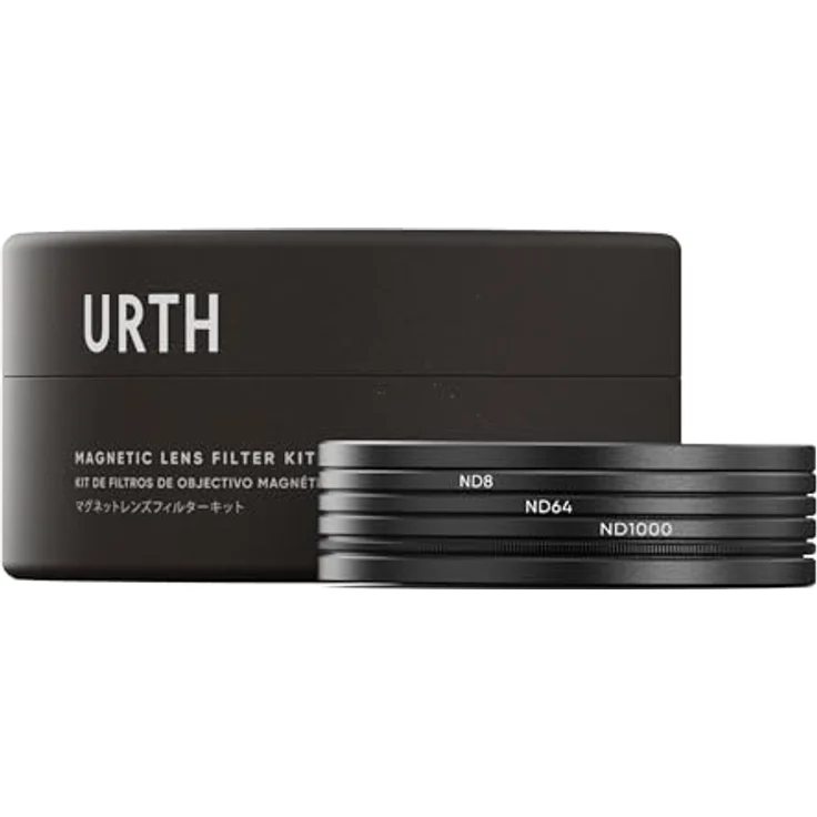 Urth 46mm Magnetisches ND8, ND64, ND1000 Filter Kit (Plus+), Deutsches SCHOTT-Glas, Stapelbares Magnetsystem – Bild 1