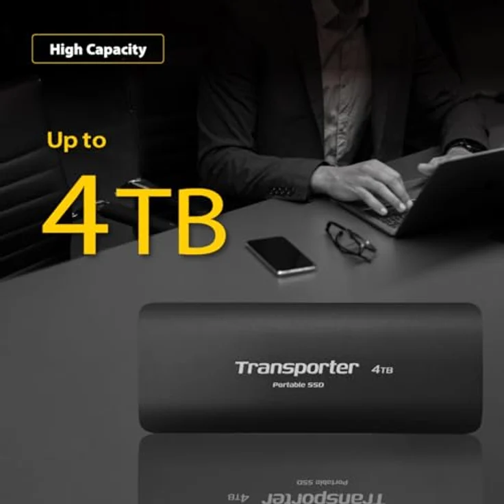 Patriot Transporter 4TB Type-C SSD (4000 GB), Externe SSD, Schwarz – Bild 6