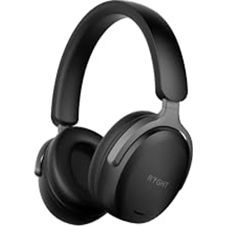 RYGHT Levo ANC, Kabellose Kopfhörer mit aktiver Geräuschunterdrückung, 30 Stunden Akkulaufzeit, Stereo-Sound, Bluetooth 5.3, integriertem Mikrofon, Schwarz – Bild 5