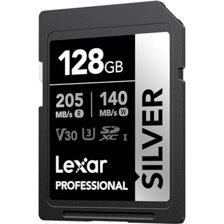 Lexar Silver SD Karte 128GB, UHS-I SDXC Card mit 205 MB/s Lesegeschwindigkeit und 140 MB/s Schreibgeschwindigkeit – Bild 9