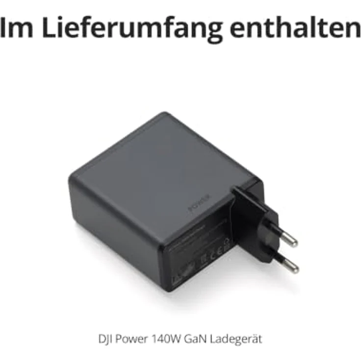 DJI Power 140W GaN Charger, Kompaktes Ladegerät mit 3 Anschlüssen und 140W Ausgangsleistung, unterstützt Schnellladung – Bild 8