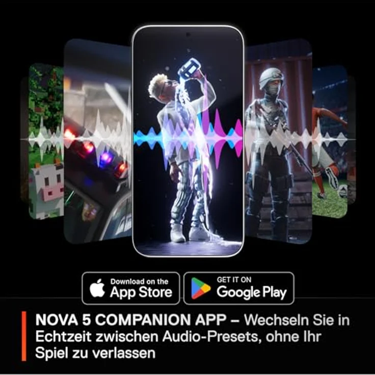 SteelSeries Arctis Nova 5X Wireless Xbox Gaming Headset – Magnetische Neodym-Treiber – 100+ Audio Presets – 60 Std. Akkulaufzeit – 2,4 GHz / BT – ClearCast Gen2.X Mik – Für Xbox, PS, PC, Switch, Handy – Bild 3