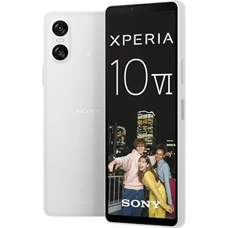 Sony Xperia 10 VI (5.000 mAh Akku, 6,1 Zoll 21:9 OLED, DREI optische Brennweiten, Leicht und kompakt, 3,5mm Audio, Android 14, IP65/68, Dual SIM, Platin-Silber, 128 GB – Bild 1