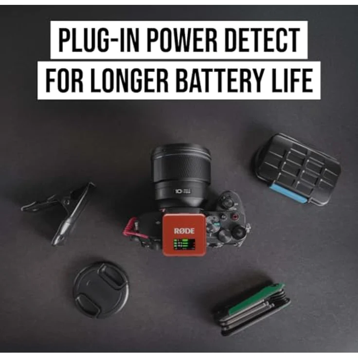 RØDE Wireless GO III, professionelles drahtloses Mikrofonsystem mit 200 m Reichweite, dunkelrot – Bild 7
