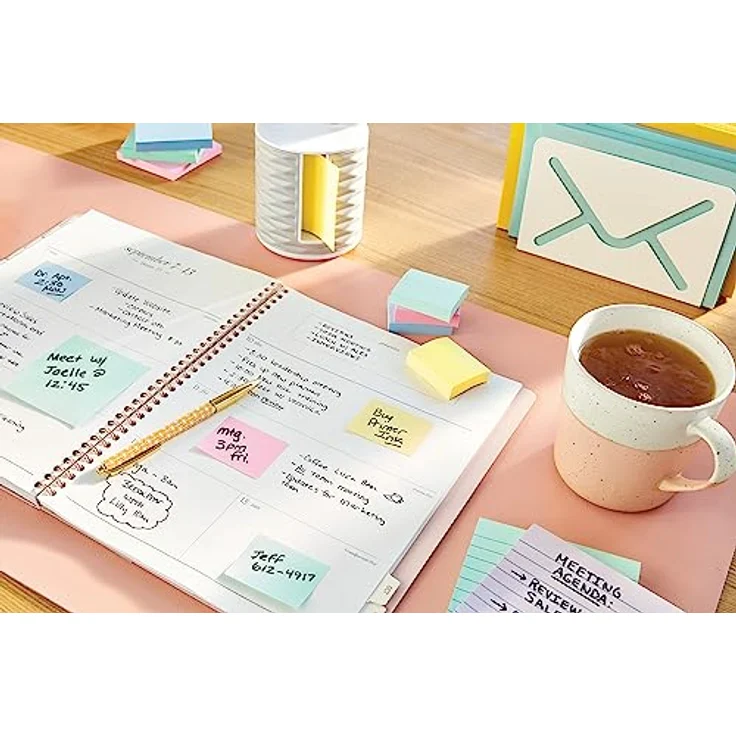 Post-it® Notizblock No. 653-E, 12 Blöcke Haftnotizen, 38x51mm, gelb – Bild 6