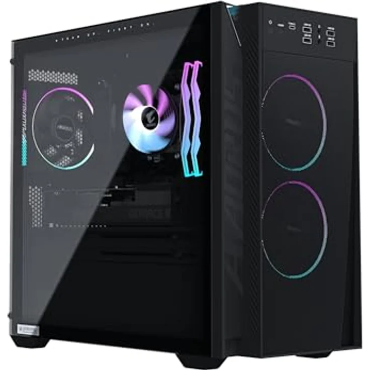 GIGABYTE AORUS PRIME 3 Gaming Desktop PC, AMD Ryzen 7 9700X, 32 GB DDR5-RAM, 1 TB SSD, Windows 11 Home, schwarz – Bild 2