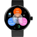 FOREVER Smartwatch für Damen Forevive 5 SB-365 Schwarz, AMOLED-Display, Herzfrequenzmonitor, IP68-Wasserbeständigkeit