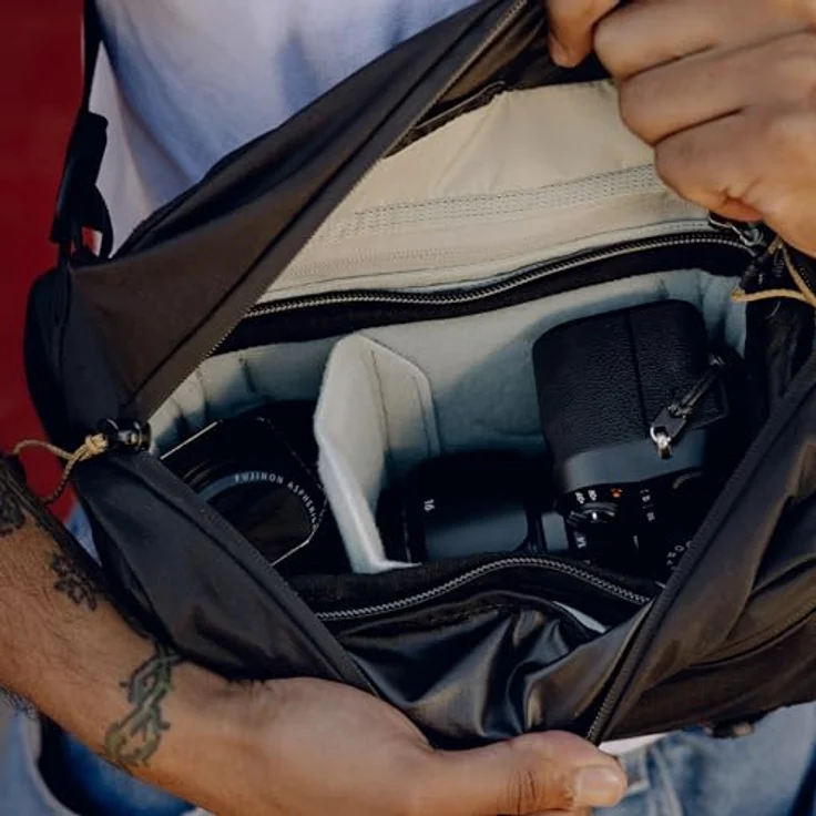 Peak Design Outdoor Sling 7L, Kamerahüfttasche mit 7.50 l Volumen, wetterfest, schwarz – Bild 7