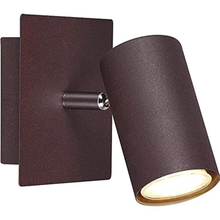 Trio Leuchten Wandspot Marley 802400124, Metall rostfarbig, Wandspot 1-flammig, exkl. 1 x GU10