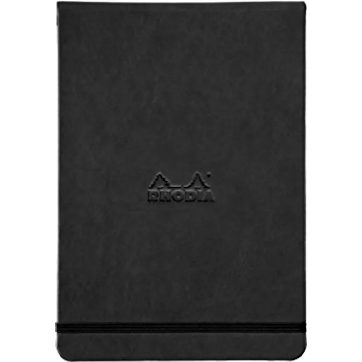Rhodia Einsteck-Fotoalbum Webnotepad 9x14 cm, 96 Blätter liniert, mikroperforiert, fest gebunden, Schwarz – Bild 1
